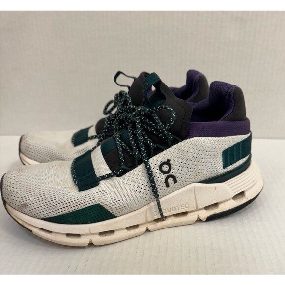 On Cloud Running Cloudnova Womens Shoe White 26.99811 Low Top Color Block Mesh 7 - Picture 1 of 10